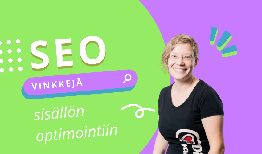 kirjoittajan kuva ja teksti SEO vinkkejä hakukoneoptimointiin